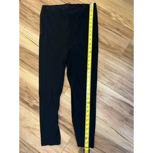 HM Sm/Med Mama Maternity Black Over Belly Leggings‎ Pants Minimal Basic Casual thumbnail 4