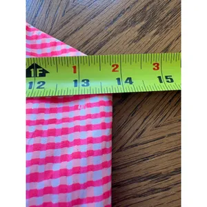 Lilly Pulitzer Pink Gingham Strapless Peplum‎ Mini Dress Size 0 Cotton Preppy thumbnail 3