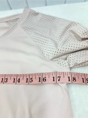 Calia Light Pink Long-Sleeve Performance Top Size S thumbnail 6