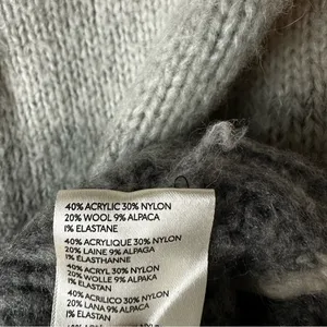 Anthropologie Mock Neck Sweater Oversized Cabin Western Boho Chic Winter thumbnail 7