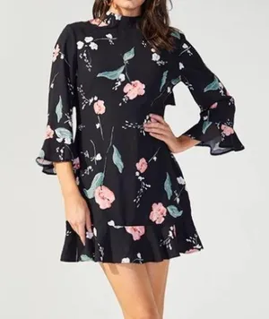 NWT MINKPINK Floriana Floral Cut Out Back Mini Dress Size Large thumbnail 1