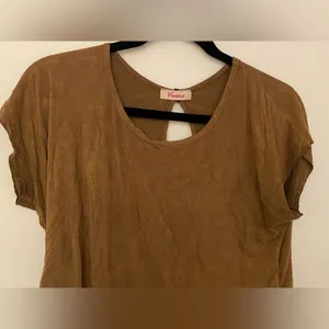 Vivace Brown Sleeveless Suede Western Cinched Waist Top Women’s Size unknown thumbnail 2