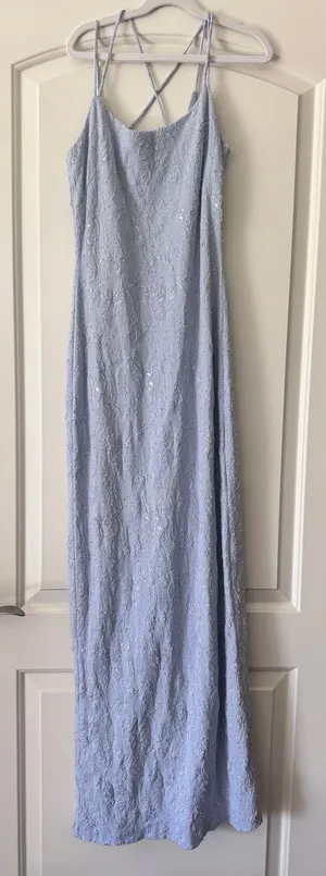 Steppin' Out 90's Y2K long dress Size 9/10 ‎ from 1999 prom , light purple thumbnail 1