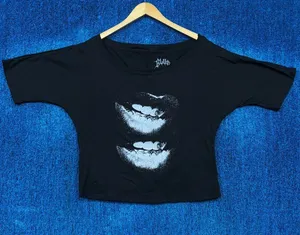 Blue Ivy Grillz Cowboy Carter Off the Shoulder Crop Top L thumbnail 1