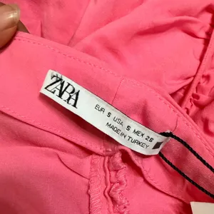 Zara Pink Ruched Halter Cutout Mini Dress Womens Size Small Bodycon Summer Party thumbnail 4