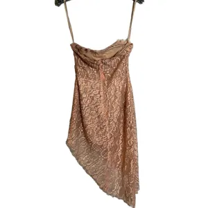 NBD Revolve Secrets Revealed Lace Asymmetrical Romper in Dusty Rose Sz XS thumbnail 6