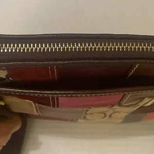 Coach Patchwork Brown Leather Suede Duffel Shoulder Bag Crossbody Purse Handbag thumbnail 9