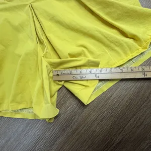 Maeve Anthropologie Pleated Shorts Women's 4 Yellow High Rise Cotton Stretch EUC thumbnail 8