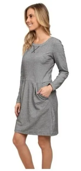 Patagonia Women’s Long Sleeve Dress | Gray Herringbone | Size Medium thumbnail 1