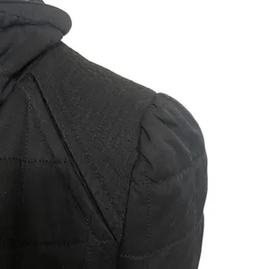 Aritzia Wilfred Marquis Black Quilted Coat Jacket w/ Adjustable Cinched Waist thumbnail 6