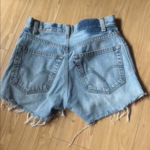 Levi's Light Blue Jean Shorts thumbnail 3