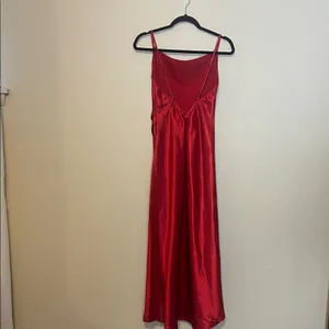 Selfie Leslie Cowl‎ Neck Satin Dress Red Size Small thumbnail 9