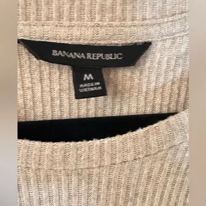 Banana Republic Taupe Long Sleeve Dress, Size Medium thumbnail 3