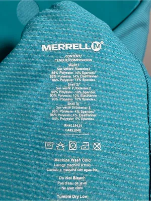 Merrell Select Wick Active Shirt Teal T-Shirt thumbnail 6