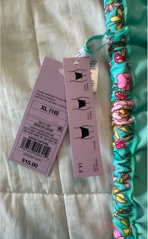 Wild Fable Teal Floral Bikini  thumbnail 8