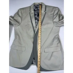 Michael Kors Men's Gray Snap Button Cotton‎ Sports Blazer thumbnail 3