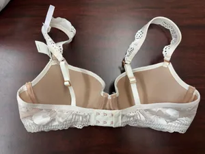 NWT Aerie Real Power Balconette Lightly Lined Lace Bra Size 34C in Soft Muslin thumbnail 2