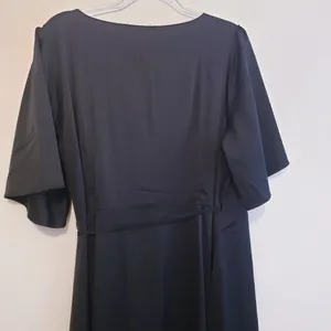 Baltic Born Vara Satin Maxi Wrap Dress Short Sleeve New Without Tags thumbnail 9