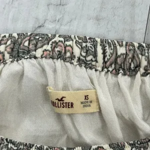 Hollister Paisley Maxi Skirt XS Cream Boho Coquette Fairycore Festival Flowy thumbnail 4