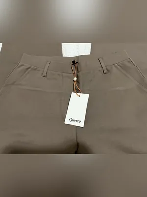 Quince Ultra Stretch Straight-Leg Ponte High-Rise Pants in Taupe Sz S Morel Grey thumbnail 9