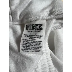 Victoria's Secret PINK White Everyday Lounge Casual Jogger Rainbow Logo Size M thumbnail 5