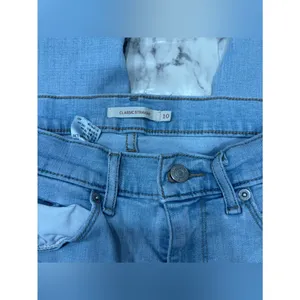 Levi’s classic straight light wash denim Jeans Blue size 10 casual western thumbnail 3