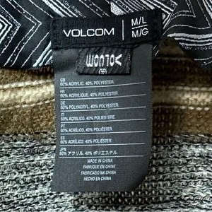 Volcom Downtown Heathered Gray Black Fedora, Size M/L thumbnail 9