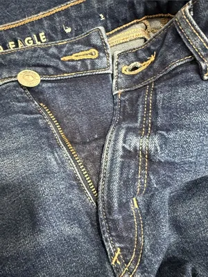 American Eagle Outfitters Dark Indigo High-Rise Mom Straight Jeans Size 6 BNWT thumbnail 11