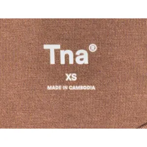 NEW Aritzia TNA Butter Atmosphere 7" High Waisted Bike Shorts Tan Brown Size XS thumbnail 9