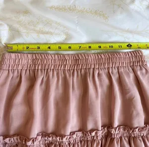 SheIn Pink Ruffle Valentine's Day Skirt Size Large thumbnail 8