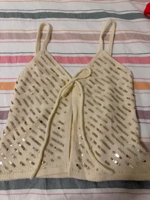 SheIn knit sequin top thumbnail 1