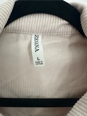 Zenana Oversized Corduroy Button-Up Jacket - Cream thumbnail 4