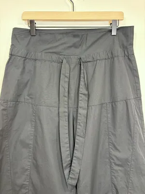 🌟 Bumpsuit 🌟 The Realxed Drawstring Poplin Wide Leg Pant Black Sz S thumbnail 5