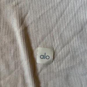ALO Yoga Ribbed Vest in Soft Beige thumbnail 3