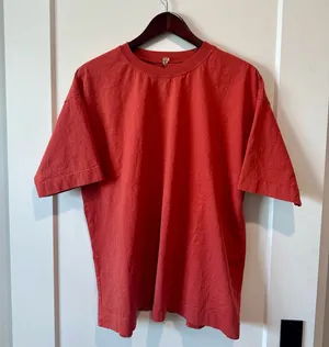 Free People Oversized Burnt Orange Tee T-Shirt Size Small Relaxed Boxy Fit thumbnail 1