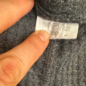 Out From Under Gray Waffle Knit Oversized Sweater Urban Outfitters M thumbnail 3