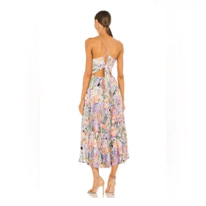 ASTR the label BLYTHE FLORAL PLISSE MIDI DRESS thumbnail 4