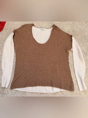 Madewell Merino Alpaca Colorblock Sweater‎ L thumbnail 2
