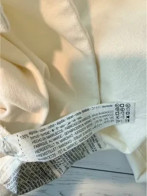 ZARA White Denim Ruffle Western Shirt Jacket Shacket Size M thumbnail 8