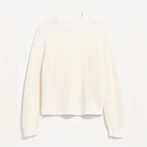 Old‎ Navy Women's Size Medium Shaker-Stitch Sweater Crewneck Creme De La Creme thumbnail 2