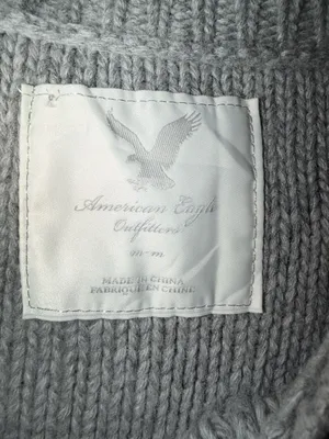 American Eagle Outfitters Knit Sweater Size M Gray Short Sleeve Tunic thumbnail 5