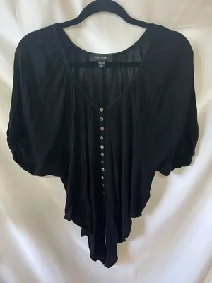Karen Kane Button-Front Dolman Sleeve Top, Size M thumbnail 1