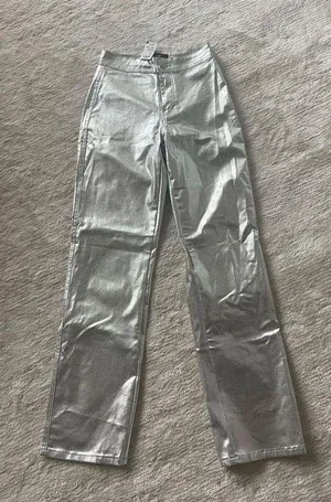 Akira Metallic Silver Pants thumbnail 2