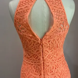Lilly Pulitzer Neon Orange Crochet‎ Lace Jaimie Shift Sheath Dress Jamie Size S thumbnail 7