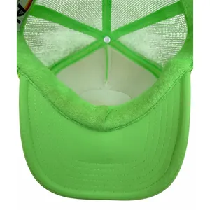 Aviator Nation Dreamland Tiger‎ Vintage Trucker Hat Neon Green thumbnail 6