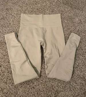 Set Active Tan Leggings thumbnail 1