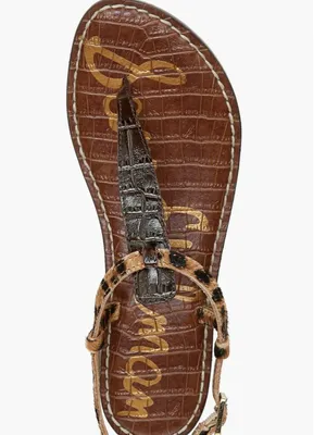 NEW Sam Edelman Gigi Sandal 7.5 M, CYPRUS TAN MULTI Calf Hair Leather thumbnail 5