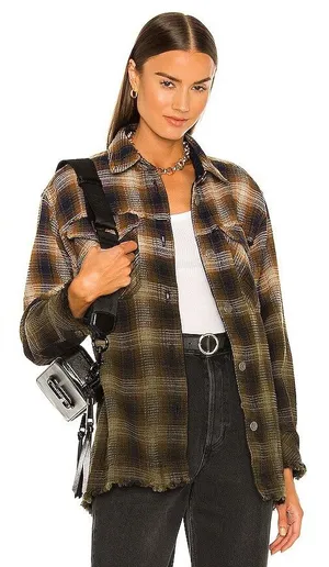 Free people Anneli Plaid Shirt Jacket thumbnail 1