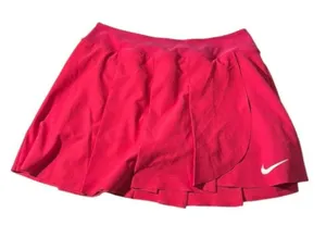 Nike Women's Flouncy Skort Tennis Golf Skirt Shorts Fuchsia Dark Pink Size SML thumbnail 2