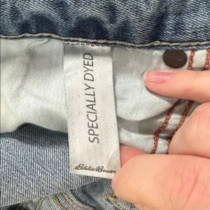 Eddie Bauer Specially dyed Blue Curvy Bootcut Jeans size 6 thumbnail 12
